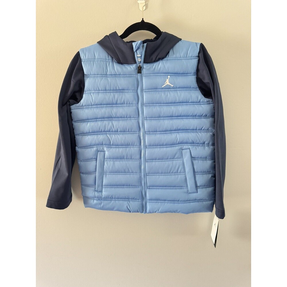 Boy’s Jordan Jumpman Synthetic Fill Puffer Coat Legend Blue Sz M (10-12) Yrs NWT